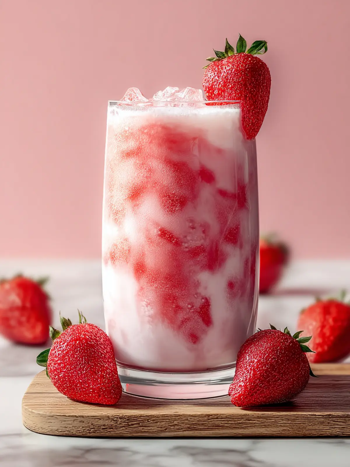 Irresistible Homemade Korean Strawberry Milk Recipe First Image