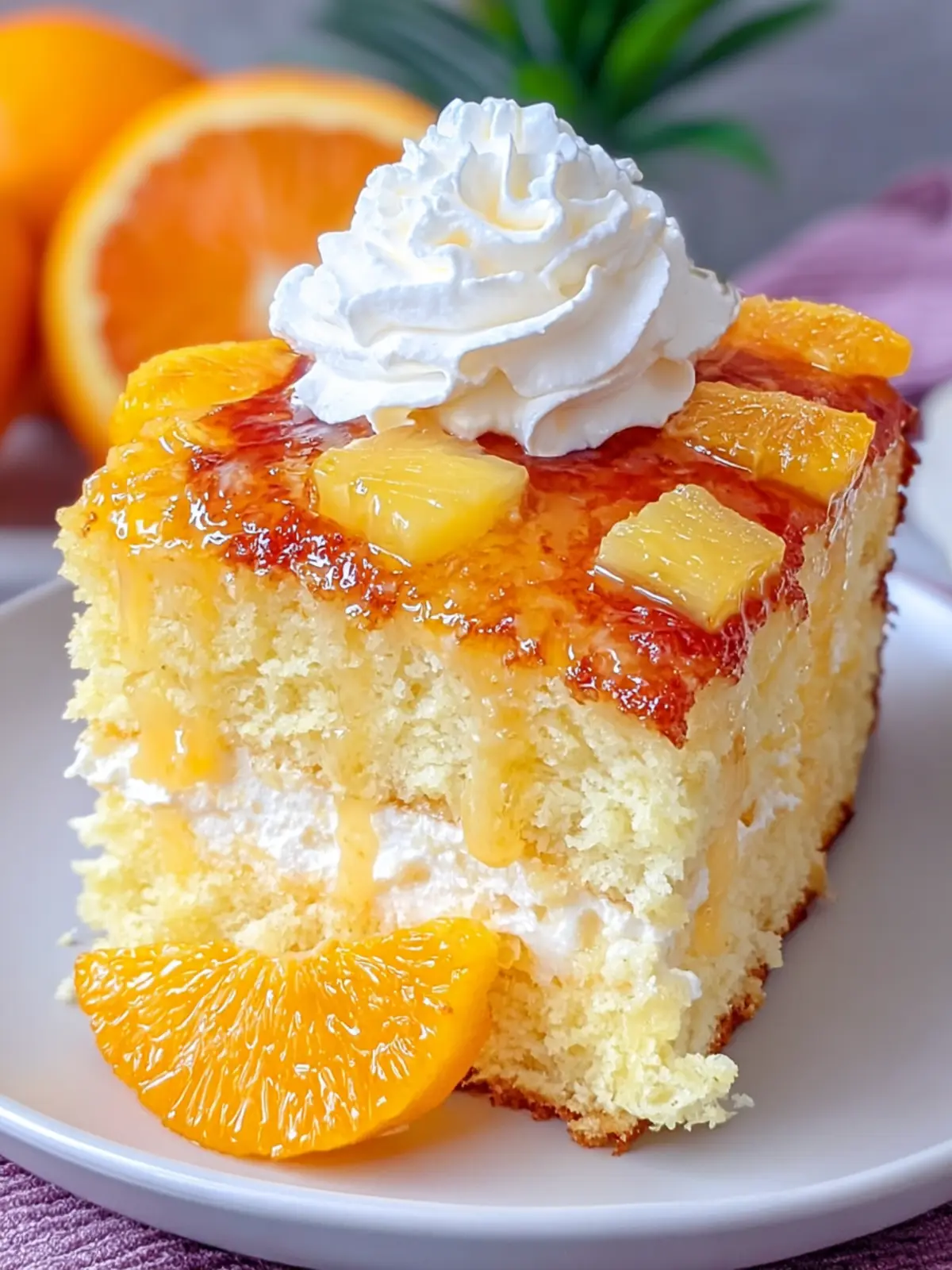 Irresistibly Tasty Mandarin Orange Pineapple Cake Recipe First Image