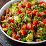 Brussels Sprouts Ground Turkey Skillet Recipe First Image