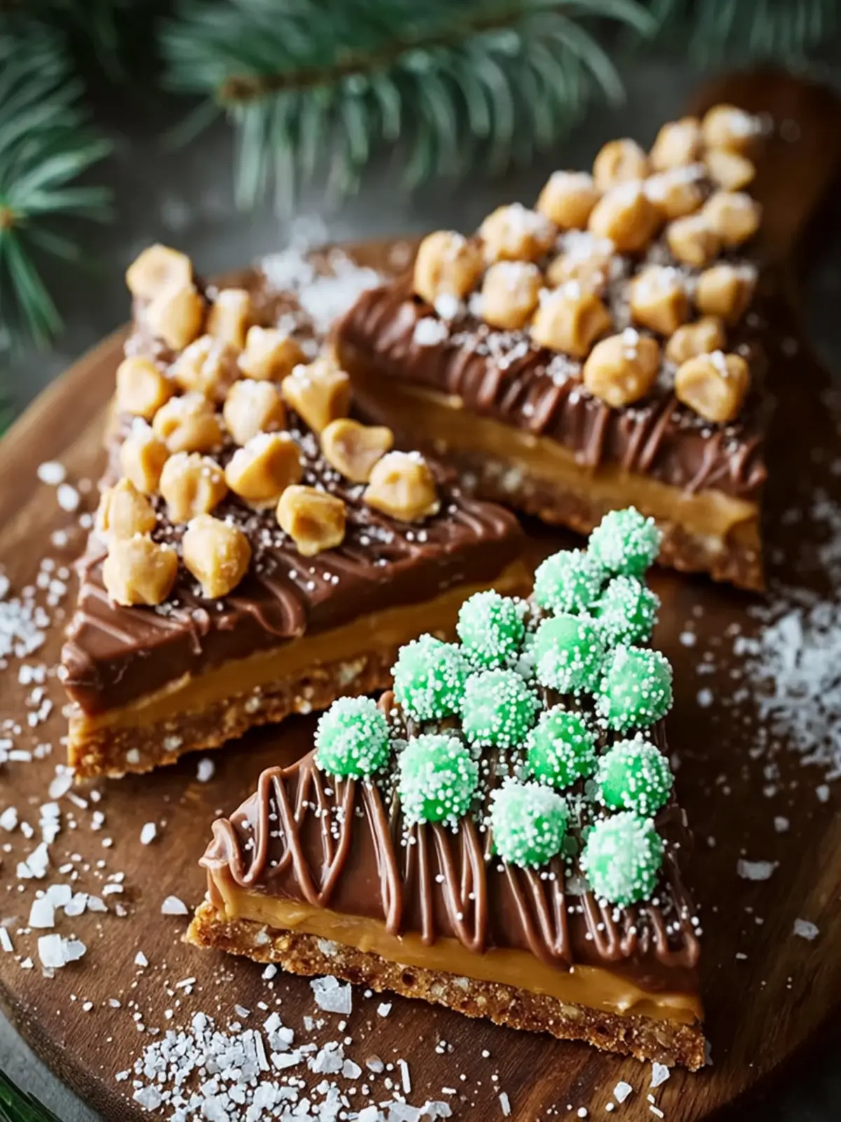 Salted Peanut Butter Christmas Trees: A Festive Treat to Share First Image