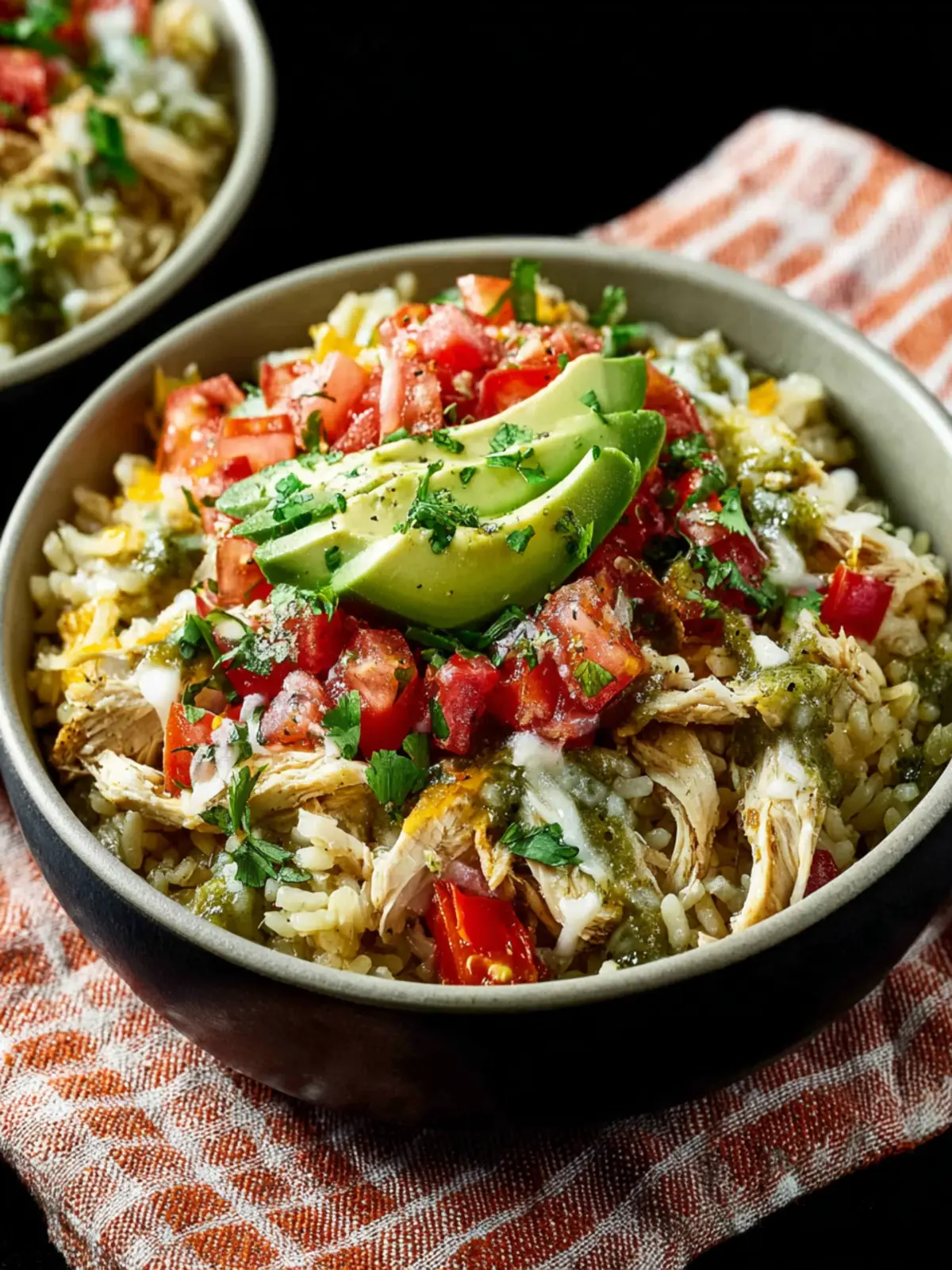 Green Chile Chicken Burrito Bowl First Image