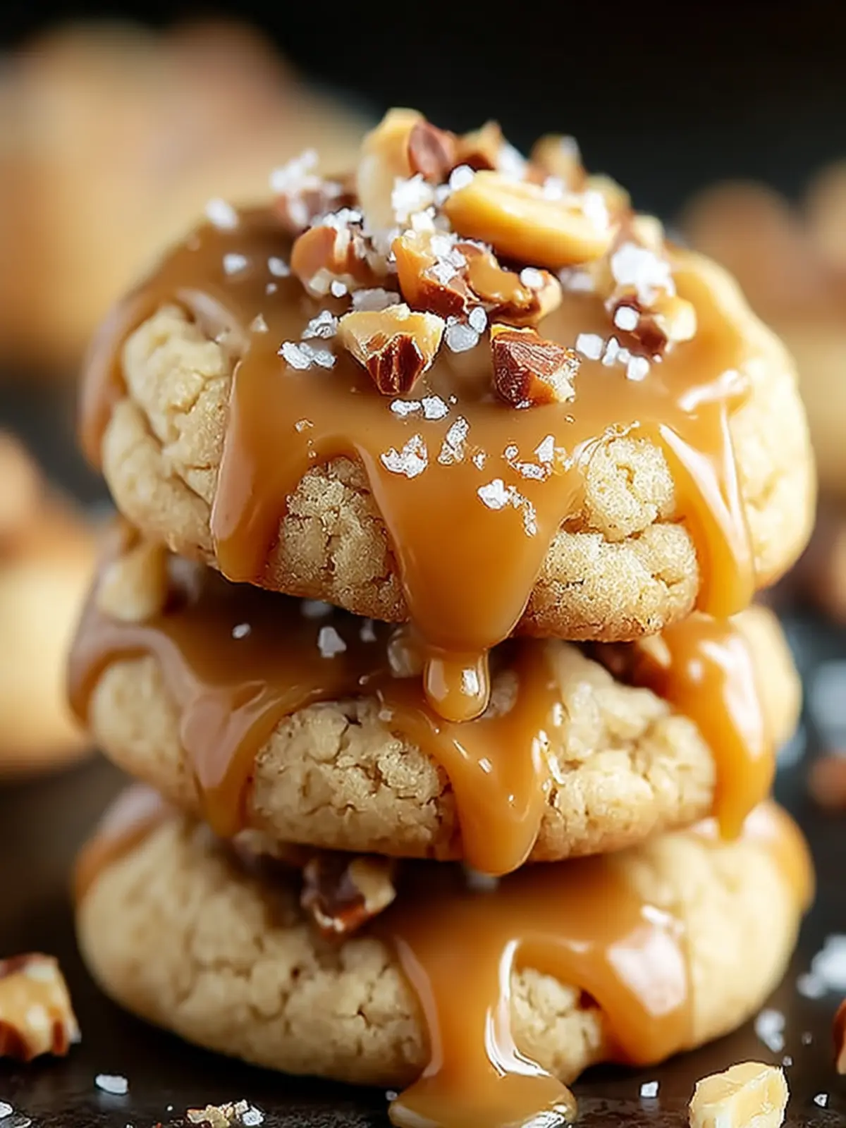 Irresistibly Chewy Salted Caramel Crunch Cookies You’ll Love First Image