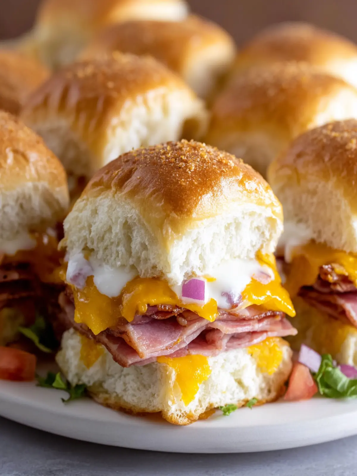 Ham and Cheese Sliders First Image