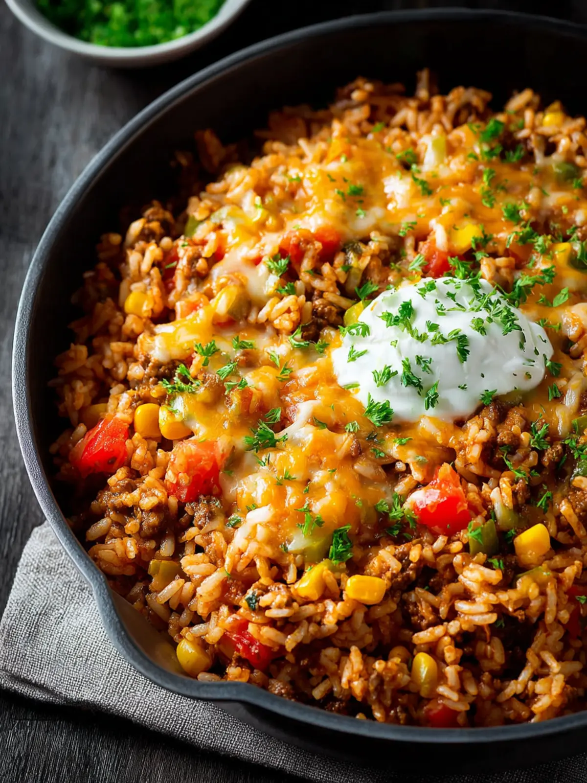 Mexican Ground Beef Casserole with Rice First Image