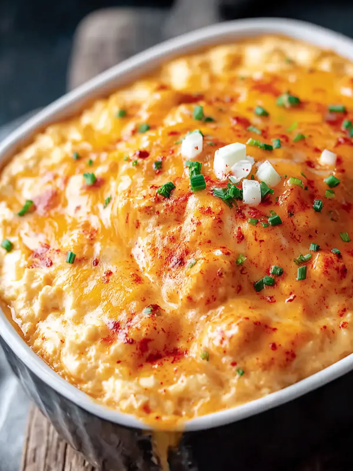 Irresistibly Cheesy Vegetarian White Bean Buffalo Dip First Image