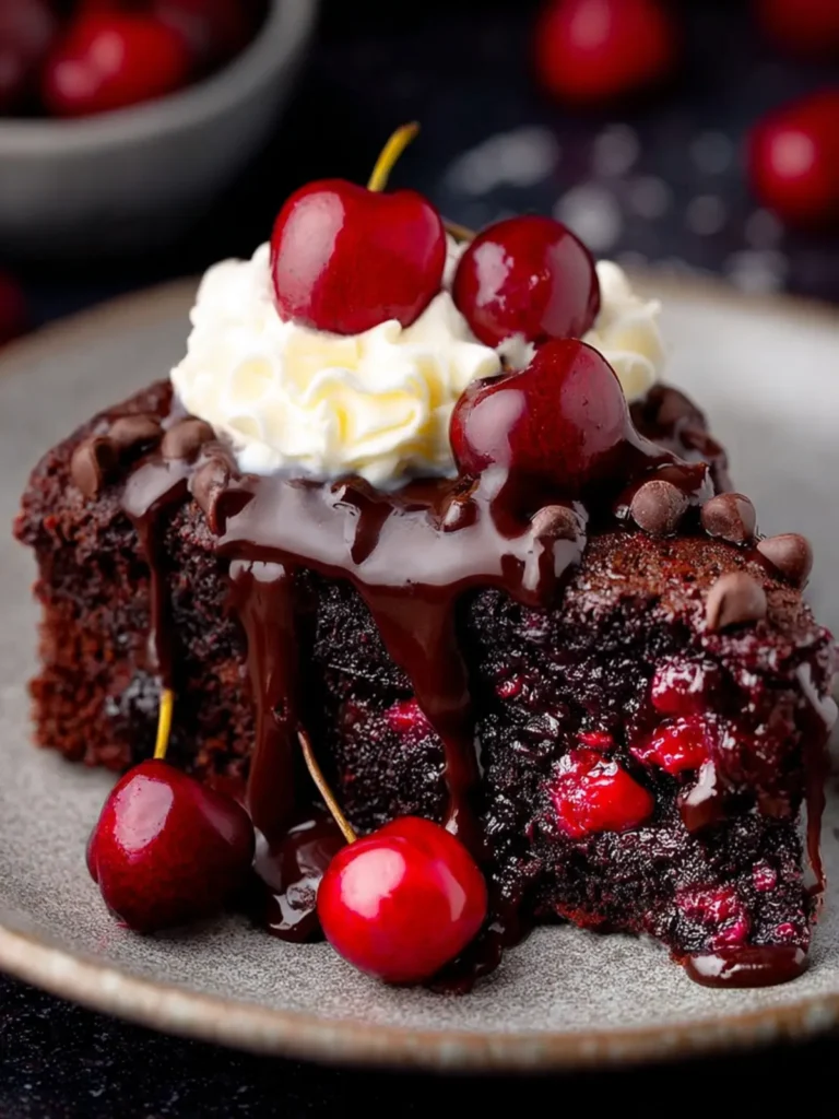 Chocolate Cherry Cake First Image