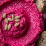 Fresh Beetroot Hummus (Creamy & Naturally Pink) First Image