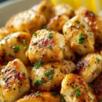 Lemon Garlic Chicken Bites Recipe First Image