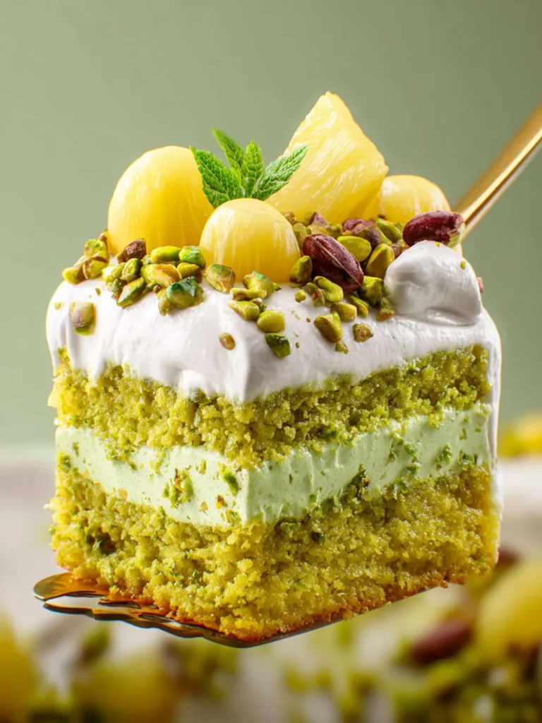 Pistachio Pineapple Cake First Image