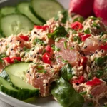 Quick Spicy Tuna Salad Recipe with Crispy Veggies First Image