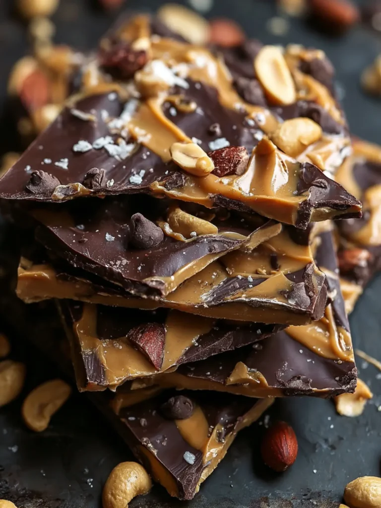 10 Minute Peanut Butter Chocolate Greek Yogurt Bark First Image