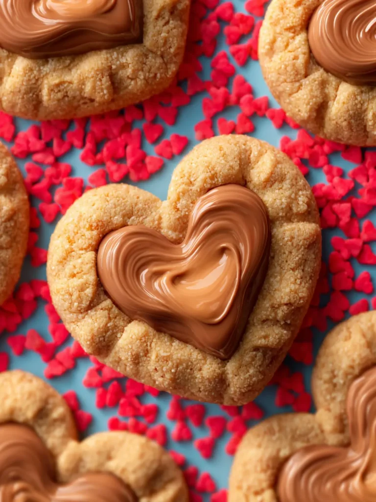 Peanut Butter Heart Cookies First Image
