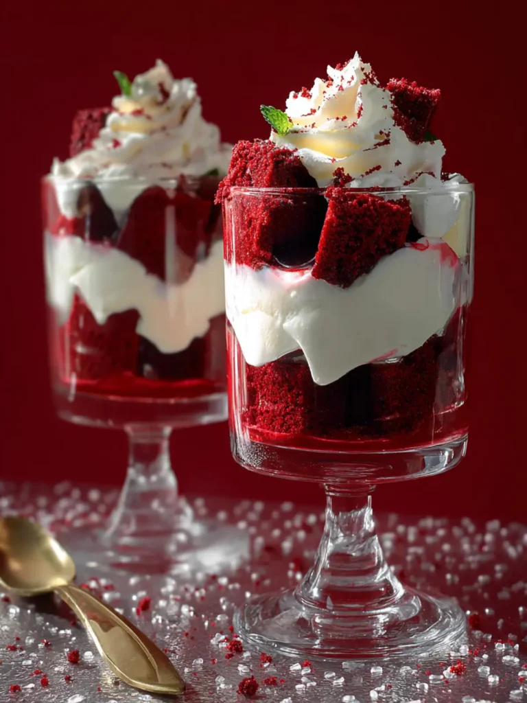 Boozy Red Velvet Trifles First Image