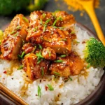 Sticky Honey Ginger Chicken First Image