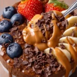 Chocolate Almond Butter Overnight Oats First Image