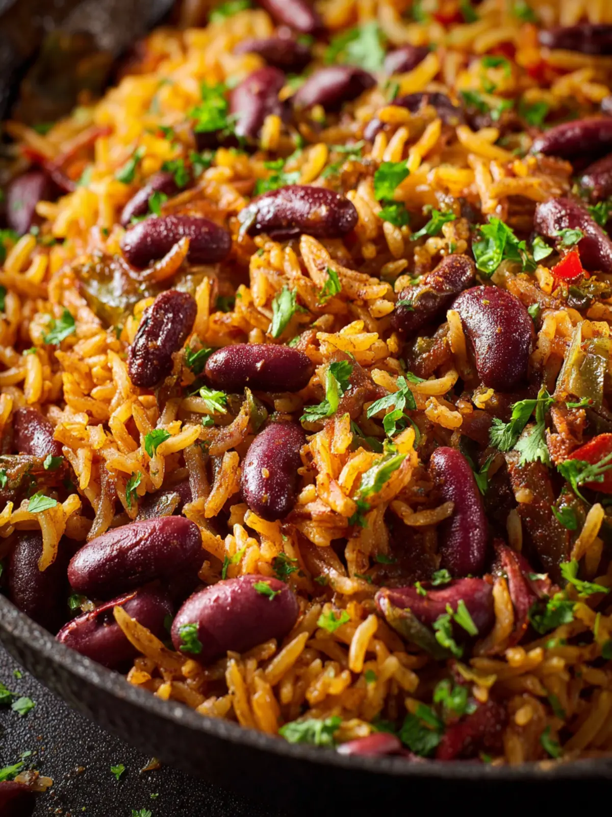 Kidney Beans and Rice Skillet with Shawarma Spices First Image