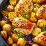 One-Pan Lemon Butter Chicken and Potatoes (Easy & Crispy) 🍋 First Image