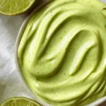 5 Minute Avocado Lime Crema Sauce Recipe with Yogurt First Image