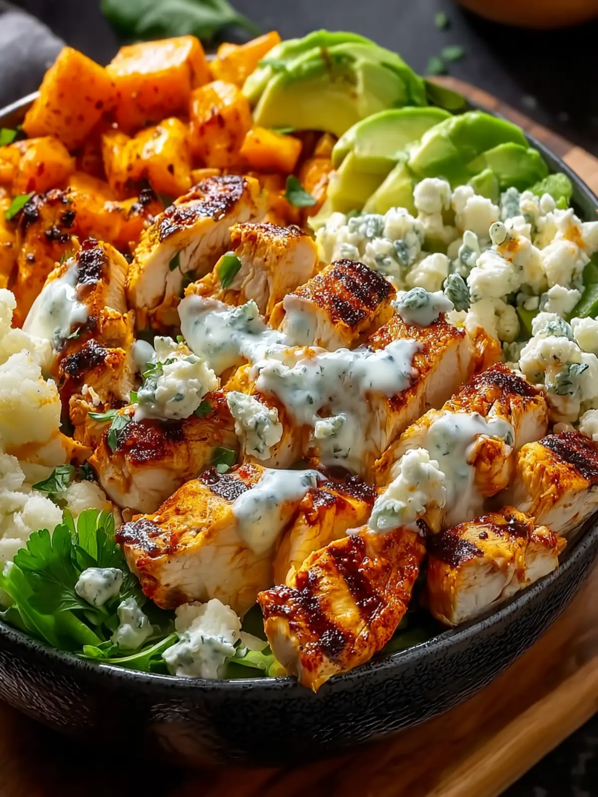 Bold and Satisfying Buffalo Chicken Protein Bowl Delight First Image