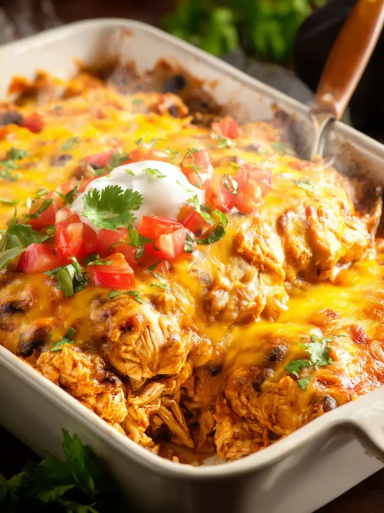 Chicken Burrito Casserole First Image