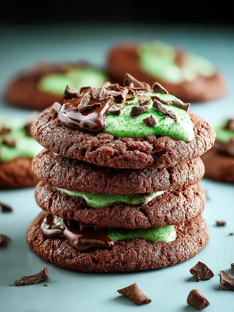 Chocolate Mint Cookies: Gooey and Irresistible Treats First Image