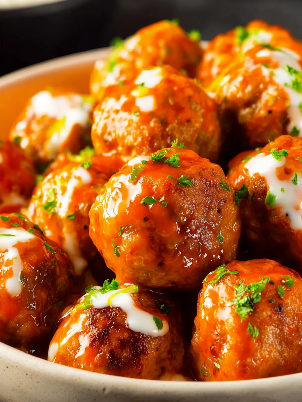 Crock Pot Buffalo Ranch Meatballs First Image