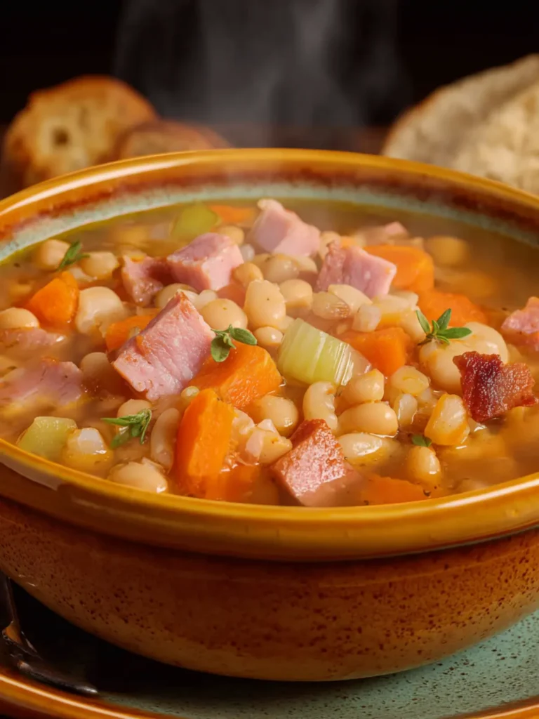 Ham And Bean Soup For One First Image
