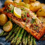 Baked Trout Asparagus Potatoes First Image