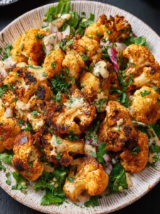 Blackened Roasted Cauliflower with Sweet Tahini First Image