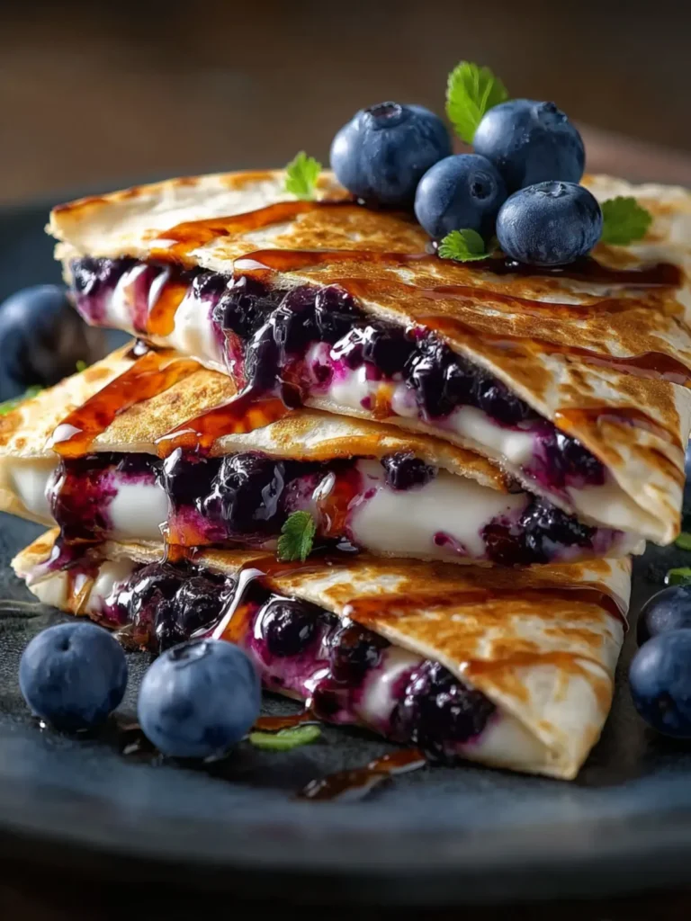 Blueberry Breakfast Quesadilla First Image