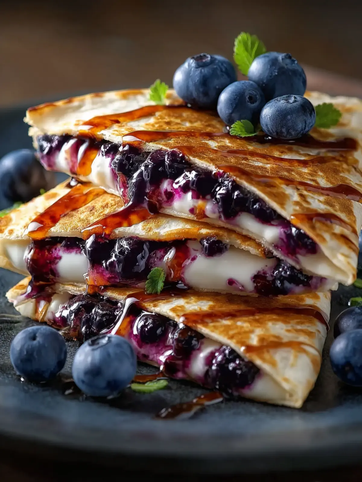 Blueberry Breakfast Quesadilla First Image