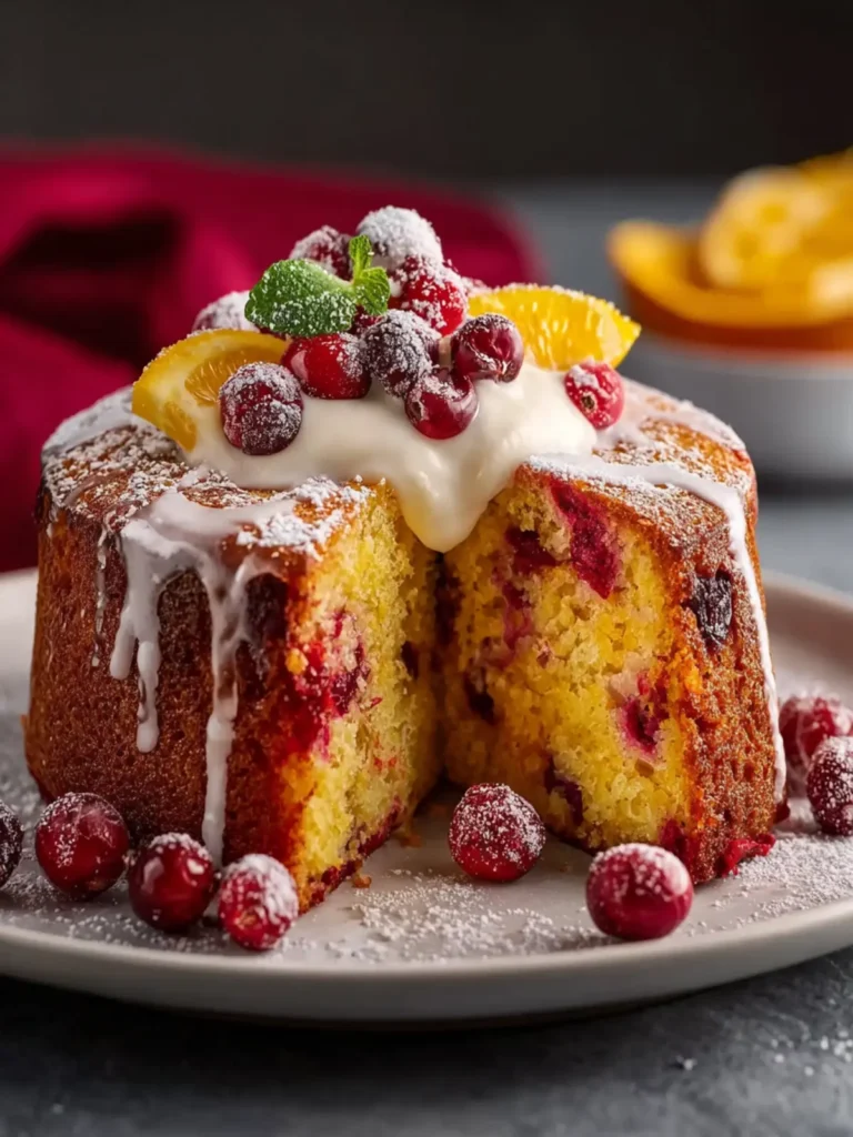 Cranberry Orange Cake First Image