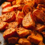 Crispy Roasted Sweet Potatoes First Image