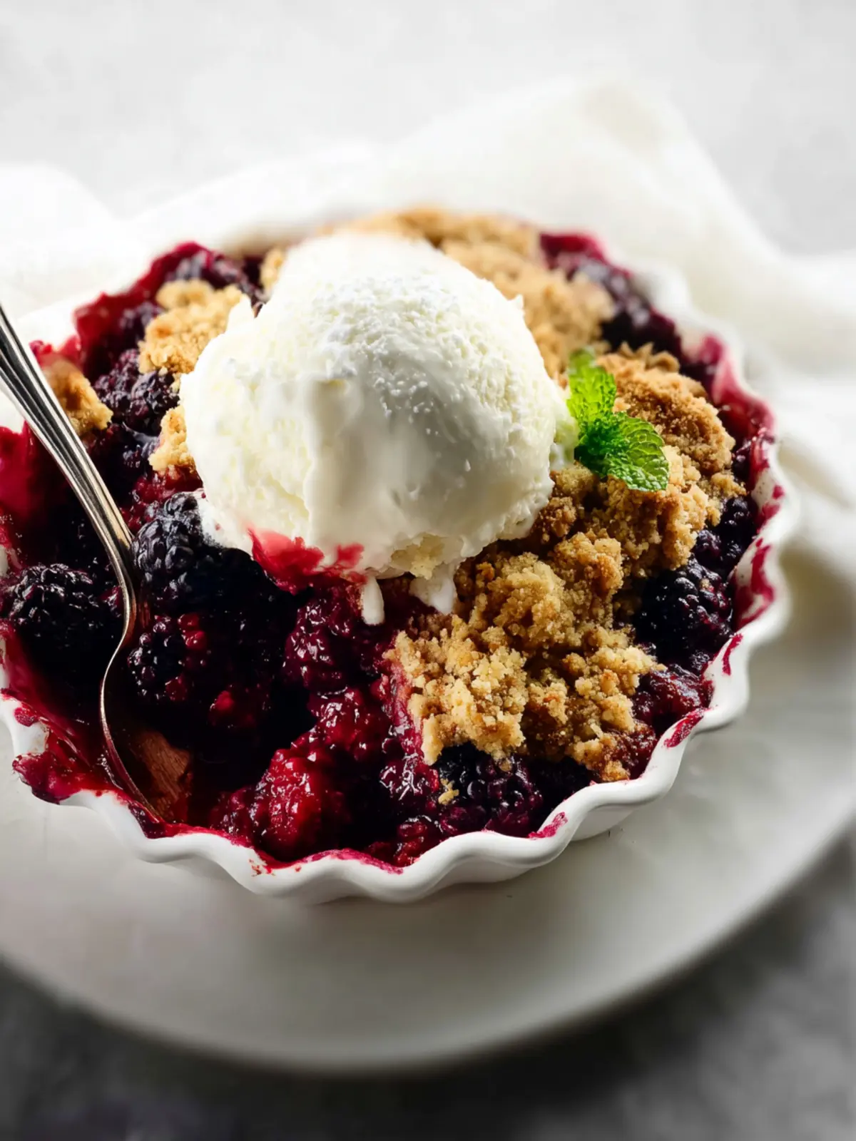 Easy Blackberry Crumble First Image