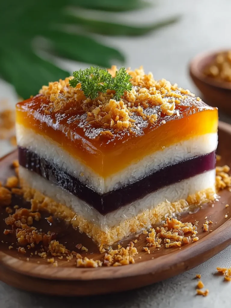 Filipino Sapin-Sapin: Delightful Layered Rice Cake Bliss First Image