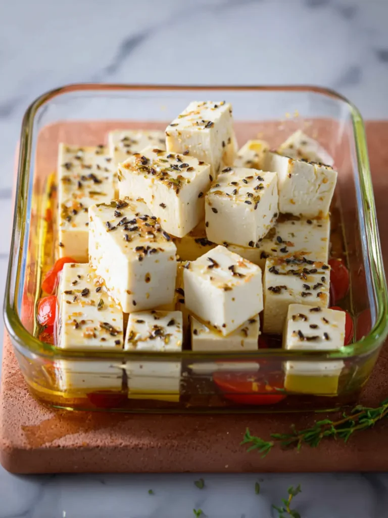 Oil-Free Tofu Feta in Brine (High-Protein) First Image