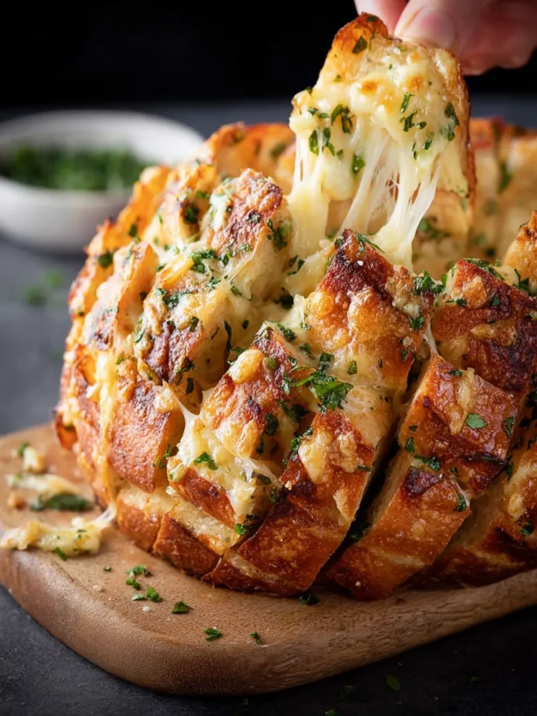 The Best Cheesy Pull-Apart Garlic Bread Recipe First Image