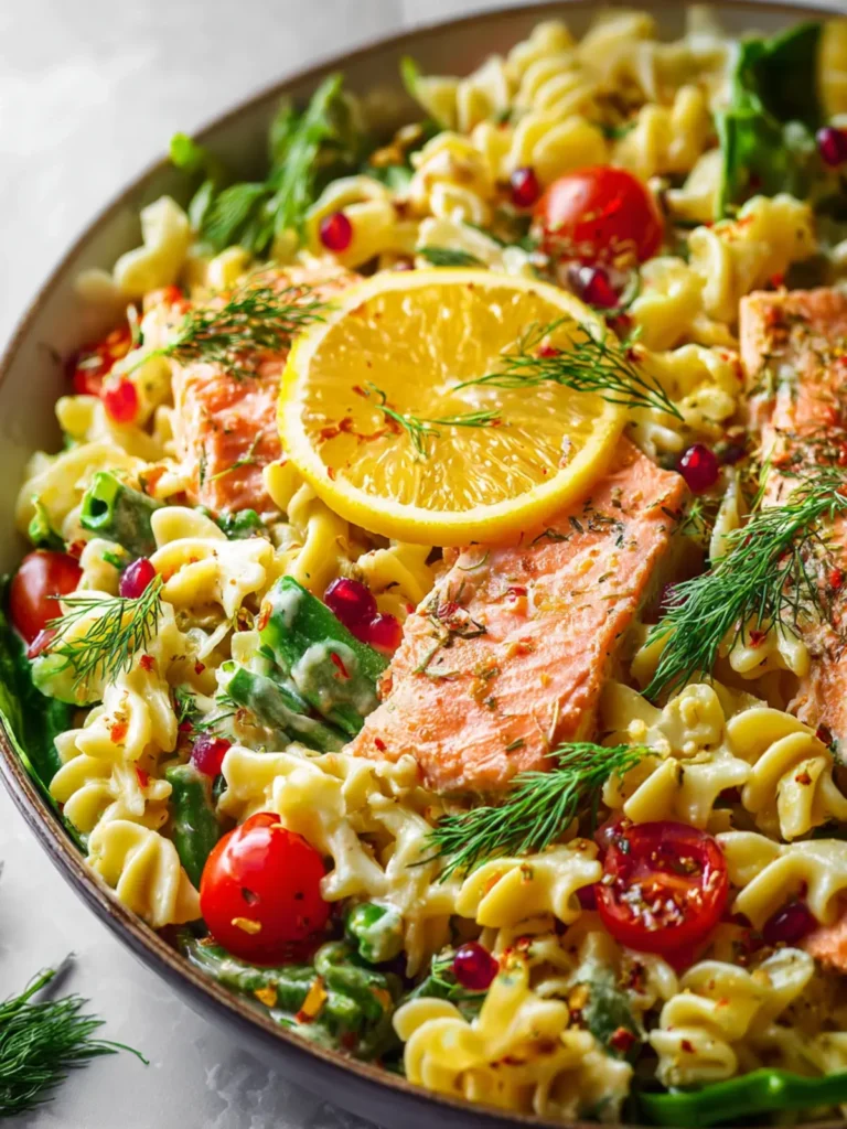 citrus salmon pasta salad creamy First Image