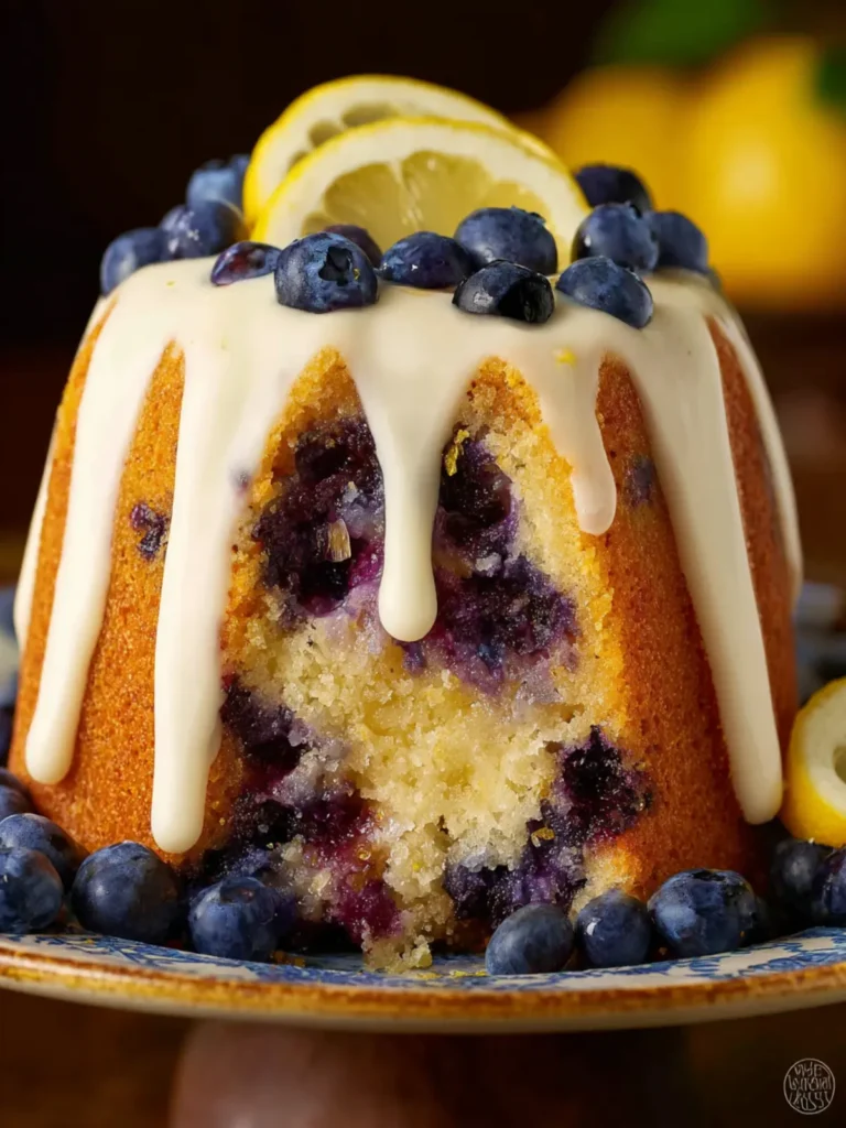lemon blueberry bundt cake First Image