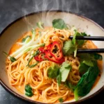 spicy coconut noodles First Image